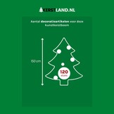 Grimshaw kunstkerstboom 155xø112cm | groen met 180 LED lampjes