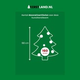 Malmö Frosted Spruce kunstkerstboom 180xø119cm | groen met bevroren details & 300 LED lampjes