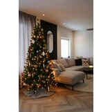 Forest Frosted kunstkerstboom 215xø117cm | groen met bevroren details & 256 LED lampjes