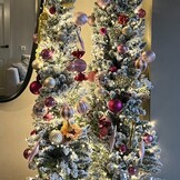 Kerstballen mixbox 46-delig | glanzend/mat/glitter | roze/goud