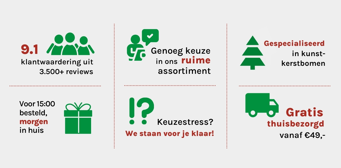 6 redenen om bij ons kerstversiering te bestellen