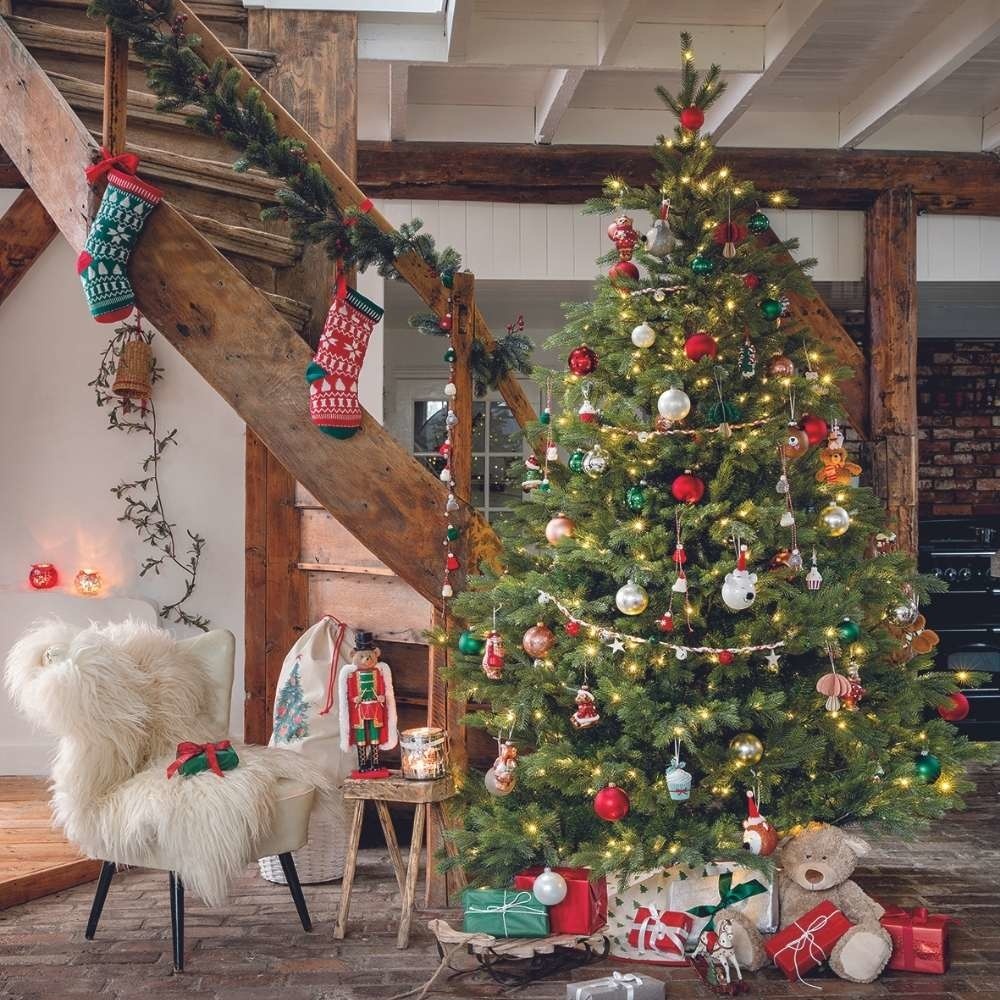 Kerstballen set 42-delig | glas | donkerrood | diverse maten