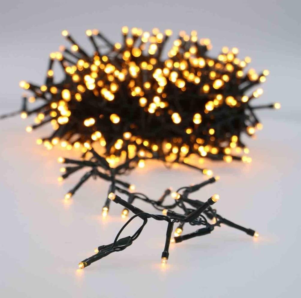 Kerstverlichting micro cluster | 800 LED lampjes | extra warm wit | 16 meter