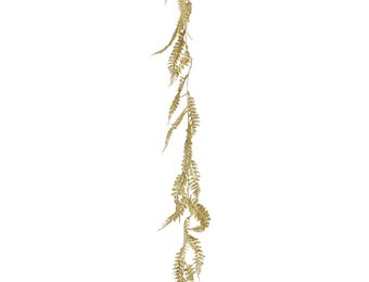 Slinger bladeren | polystyrene | goud | 180cm