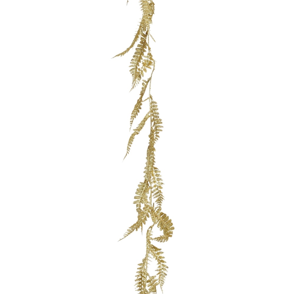 Slinger bladeren | polystyrene | goud | 180cm