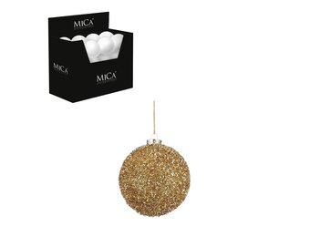 Kerstbal | onbreekbaar | goud | 10cm