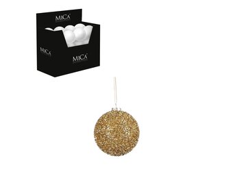 Kerstbal | onbreekbaar | goud | 8cm