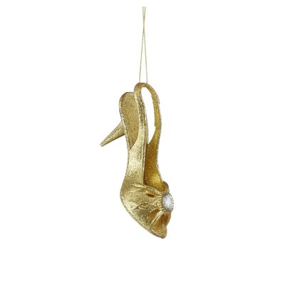 Kersthanger schoen | onbreekbaar | goud | 12cm