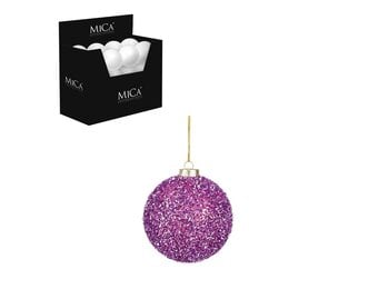 Kerstbal | onbreekbaar | lila | 10cm