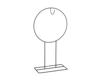 Kranshanger staand | ijzer | zwart | 89,5cm