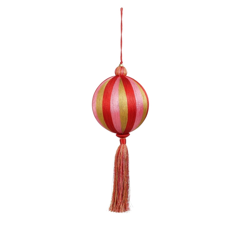 Kersthanger met gouden hangkwast | 12cm