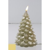 LED kerstboom kaars | goud | 19cm