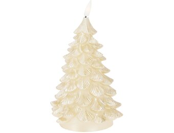 LED kerstboom kaars | goud | 19cm