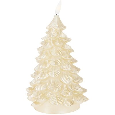 LED kerstboom kaars | goud | 19cm