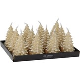 LED kerstboom kaars | goud | 19cm