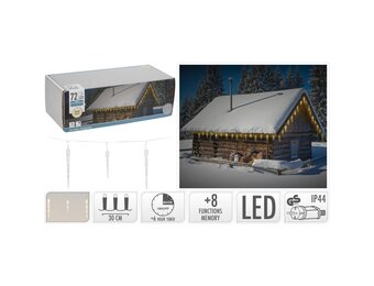 IJspegelverlichting | 72 LED lampjes | warm wit