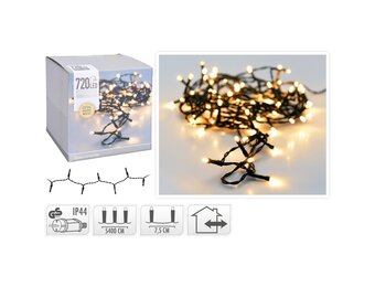 Kerstverlichting | 720 LED lampjes | extra warm wit | 54m