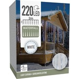 Lichtgordijn | 220 LED lampjes | wit | 2m