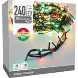 Kerstverlichting | 240 LED lampjes | rood/groen | 18m