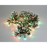 Kerstverlichting cluster | 192 LED lampjes | extra warm wit/rood/groen | 1,5m