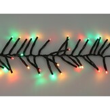Kerstverlichting cluster | 192 LED lampjes | extra warm wit/rood/groen | 1,5m