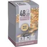Kerstverlichting | 48 LED lampjes | met timer functie | warm wit | 3,5m