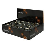 Kerstbal met zonnen | foam | nachtblauw | 8cm