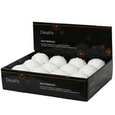 Kerstbal op draad | foam | wit | 8cm