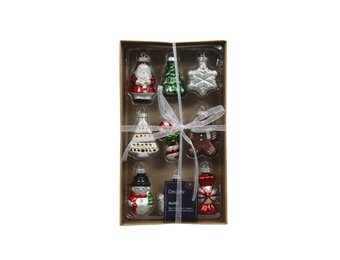 Kersthanger poppetjes box | 9-delig | glas