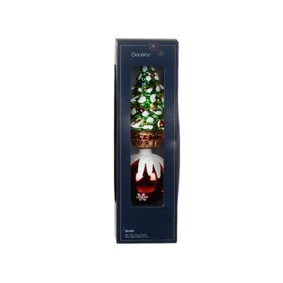 Piek van glas | kerstboom & kerstbal | 29,5cm
