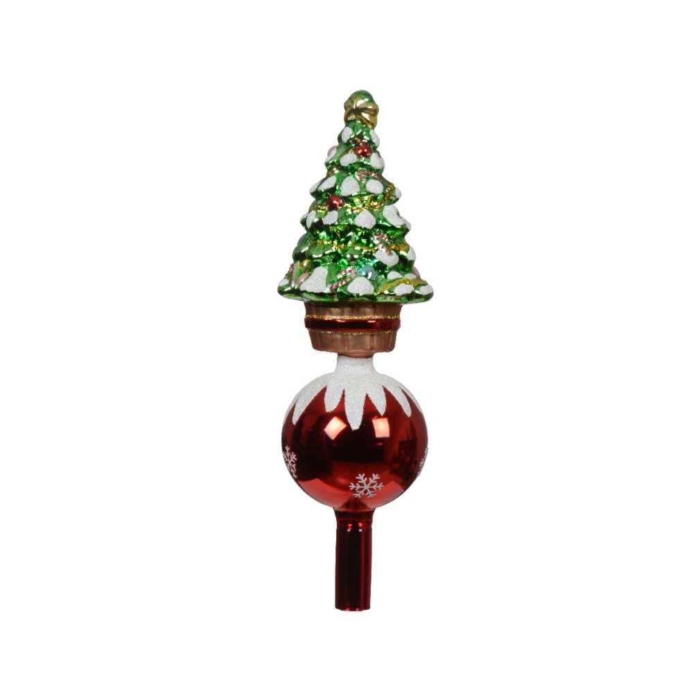 Piek van glas | kerstboom & kerstbal | 29,5cm