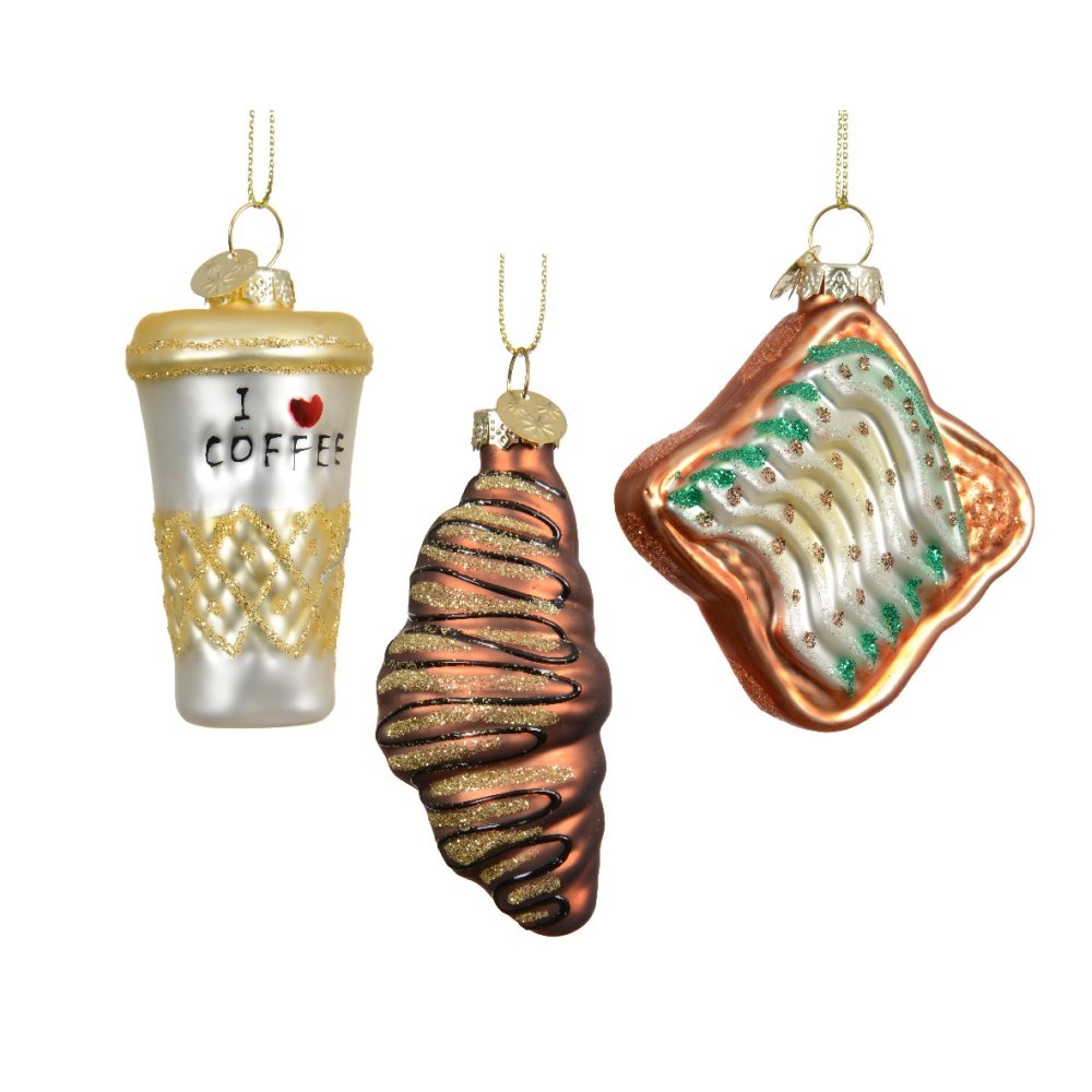 Kersthanger ontbijt box | 3-delig | glas