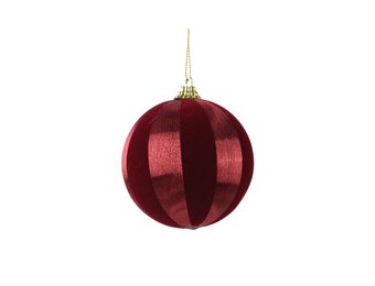 Kerstbal | foam | rood/ossenbloed | 8cm