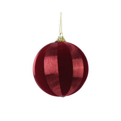 Kerstbal | foam | rood/ossenbloed | 8cm