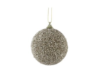 Kerstbal | foam | champagne | 8cm