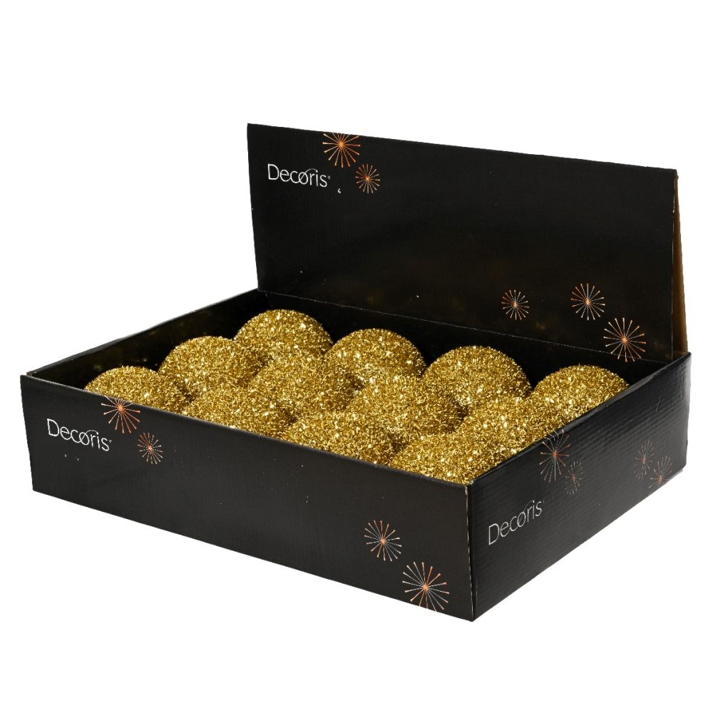 Kerstbal | foam | goud | 10cm