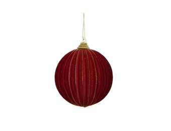 Kerstbal | foam | ossenbloed | 8cm