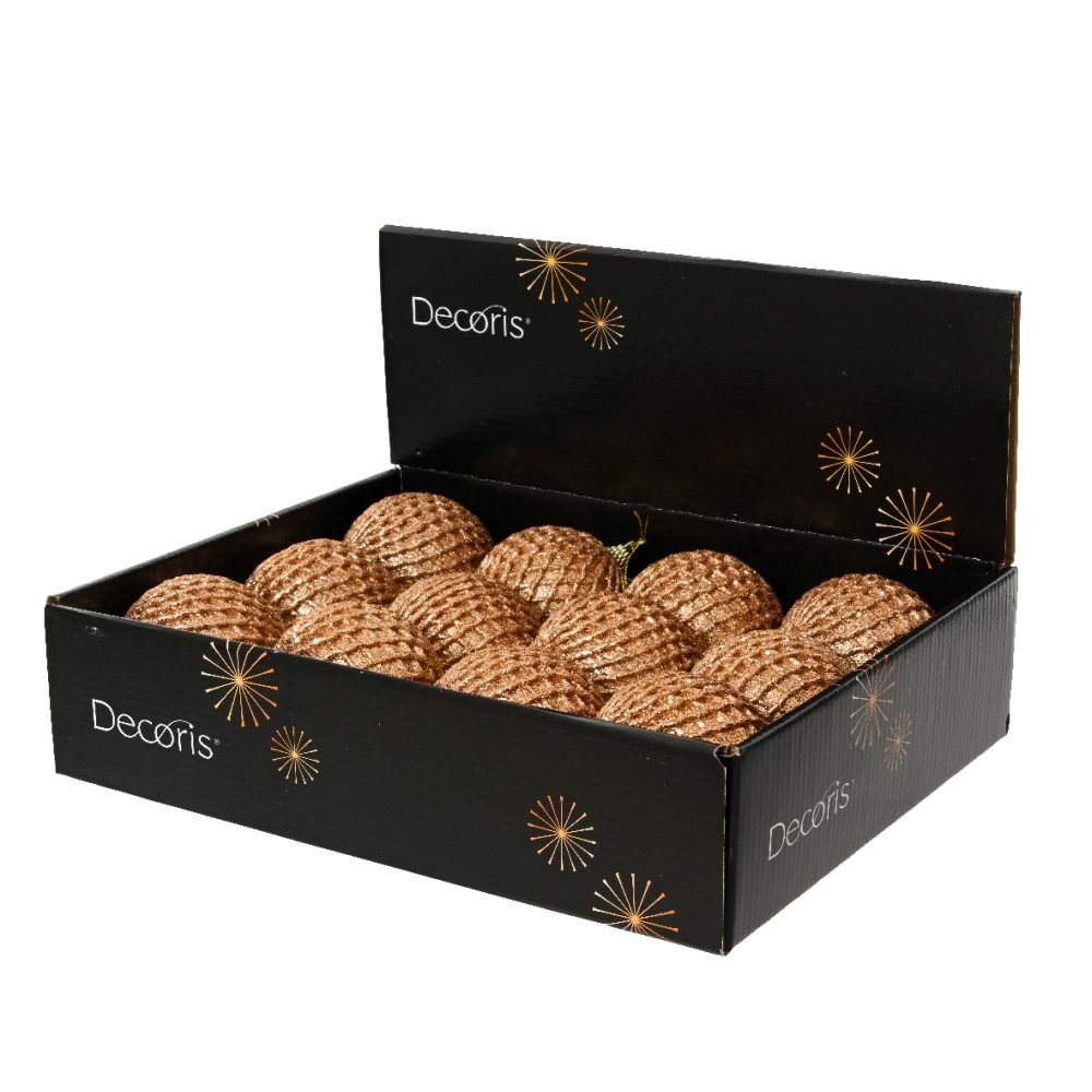 Kerstbal | foam | cognac | 8cm