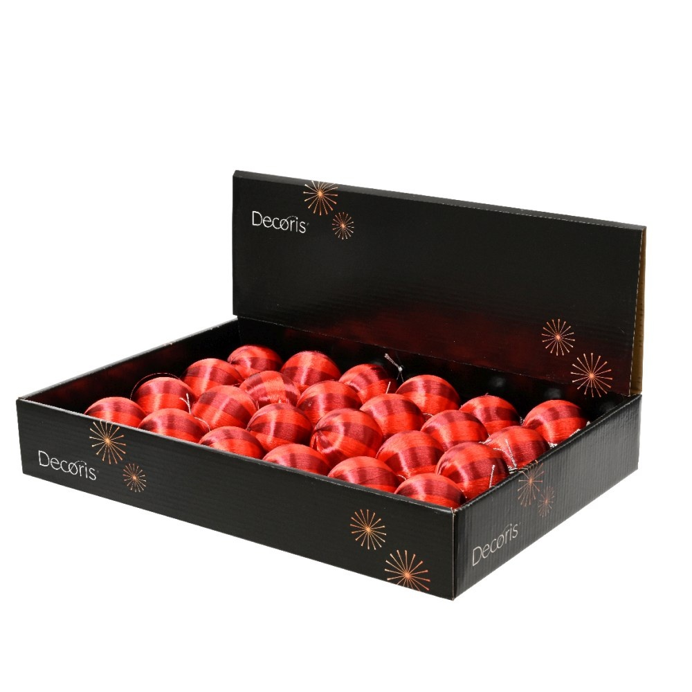 Kerstbal | foam | ossenbloed/rood | 6cm