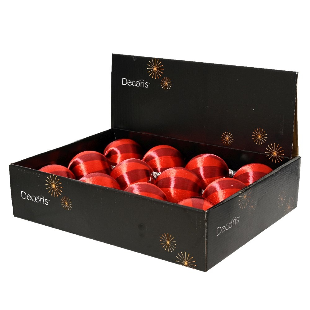 Kerstbal | foam | ossenbloed/rood | 8cm