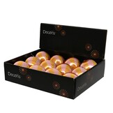 Kerstbal | foam | goud/roze | 10cm