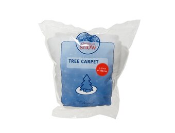 Kerstboomrok sneeuw | polyester | 100cm