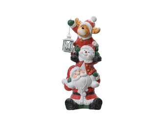 Kerstfiguren | magnesium | rood | 57cm