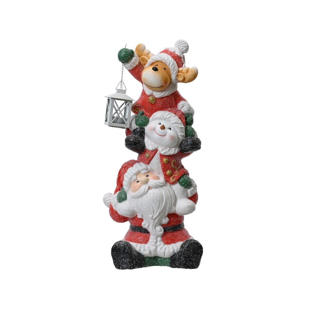 Kerstfiguren | magnesium | rood | 57cm