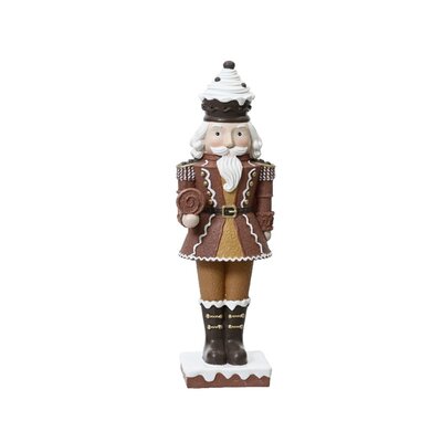 Notenkraker | polyresin | bruin | 30cm