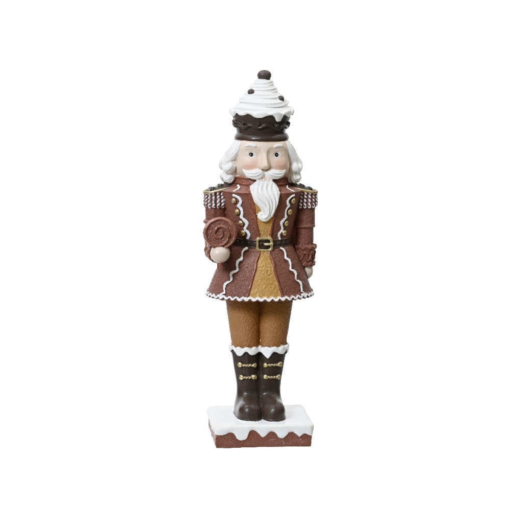 Notenkraker | polyresin | bruin | 30cm