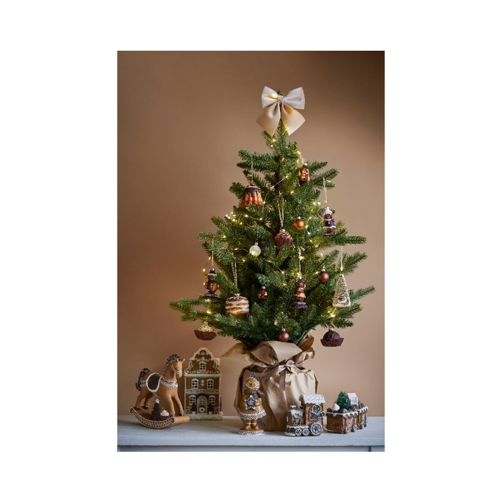 Hobbelpaard | polyresin | bruin | 20cm