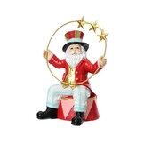 Circus kerstman met sterren | polyresin | 19cm