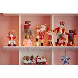 Circus kerstman met sterren | polyresin | 19cm