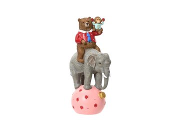 Olifant met beer | polyresin | 28,5cm